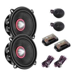 Indy CP5 5.25'' 13cm 4Ohm Component/Coaxial Midrange & Tweeter System 2x70w RMS Pair
